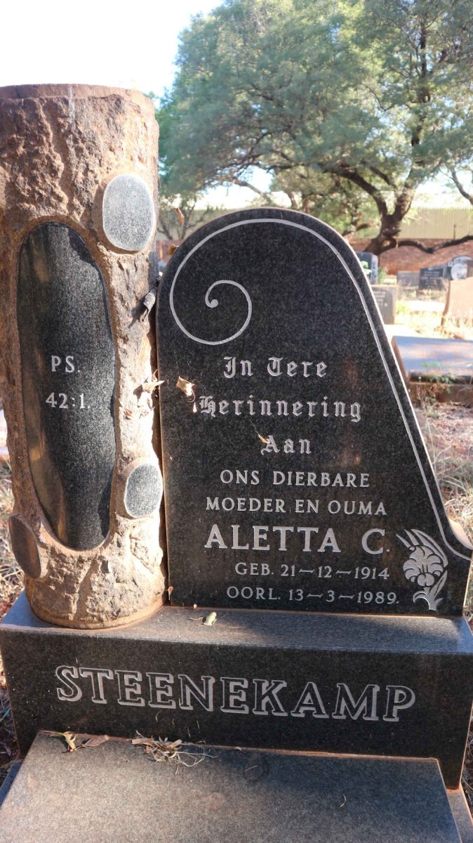 STEENEKAMP Aletta C. 1914-1989
