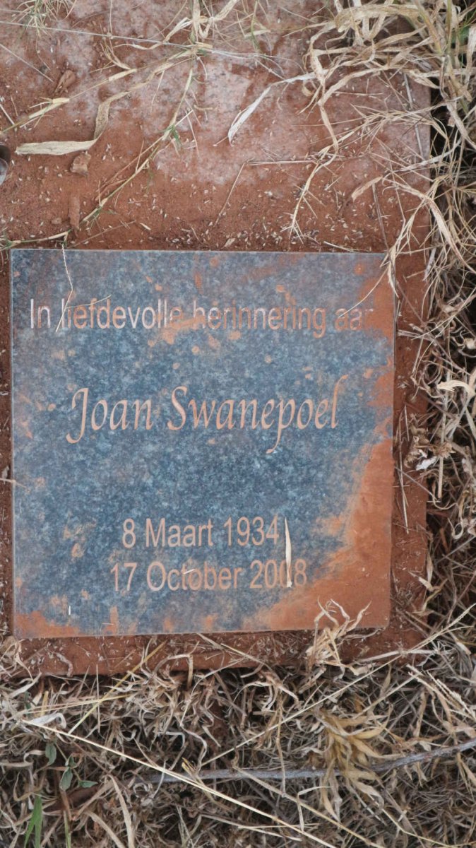 SWANEPOEL Joan 1934-2008