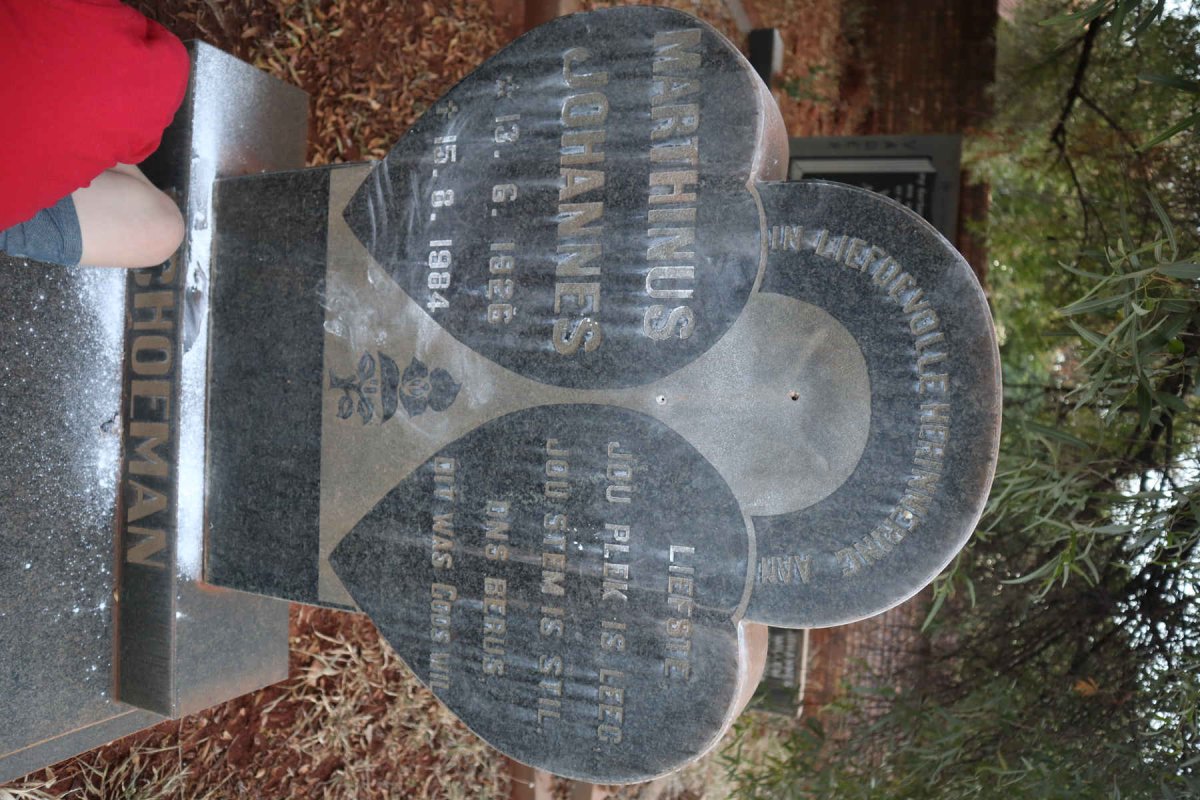 SCHOEMAN Marthinus Johannes 1926-1984