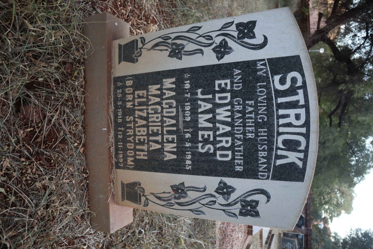 STRICK Edward James 1909-1985 &amp; Magdalena Magrieta Elizabeth STRYDOM 1918-1997