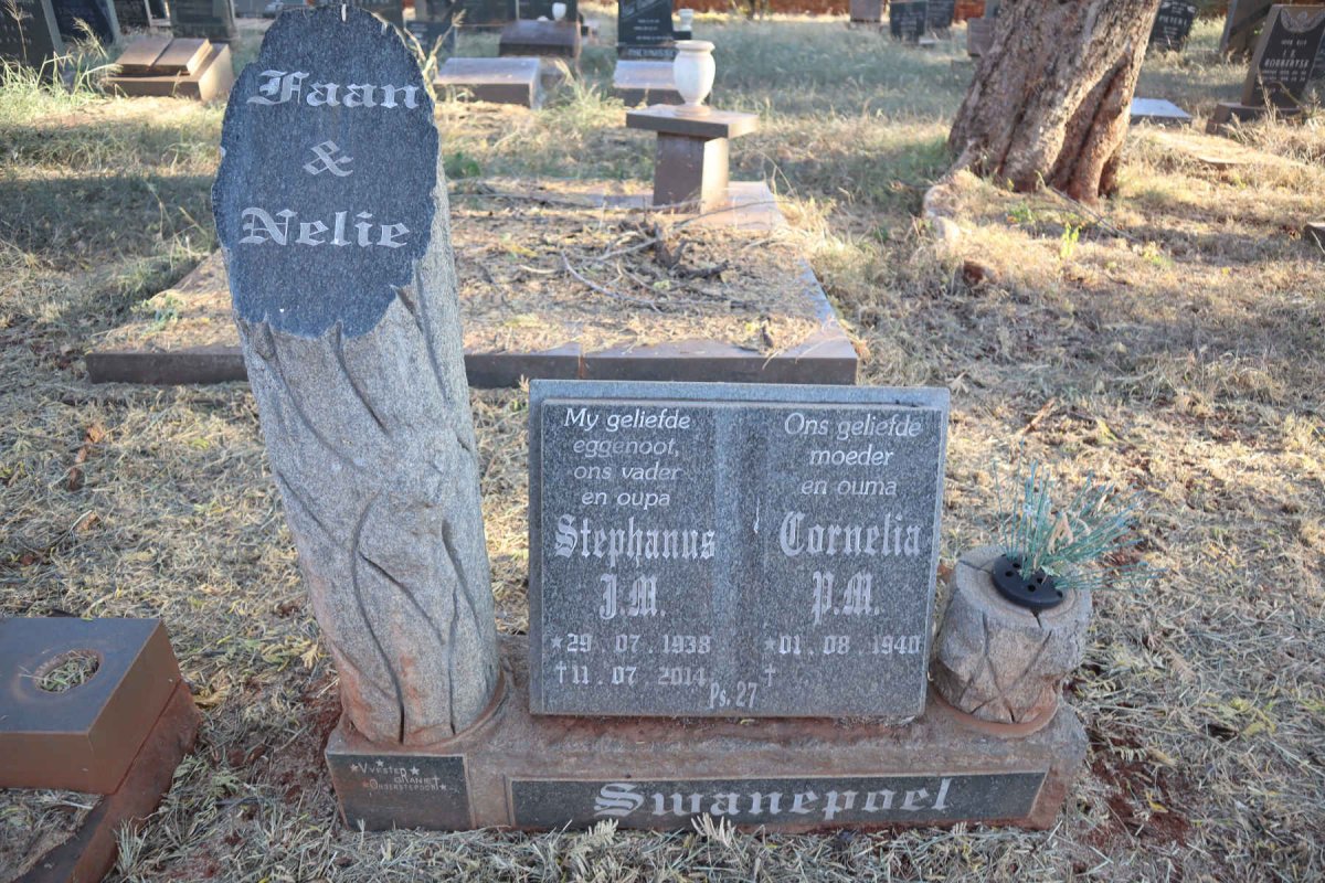 SWANEPOEL Stephanus J.M. 1938-2014 &amp; Cornelia P.M. 1940-
