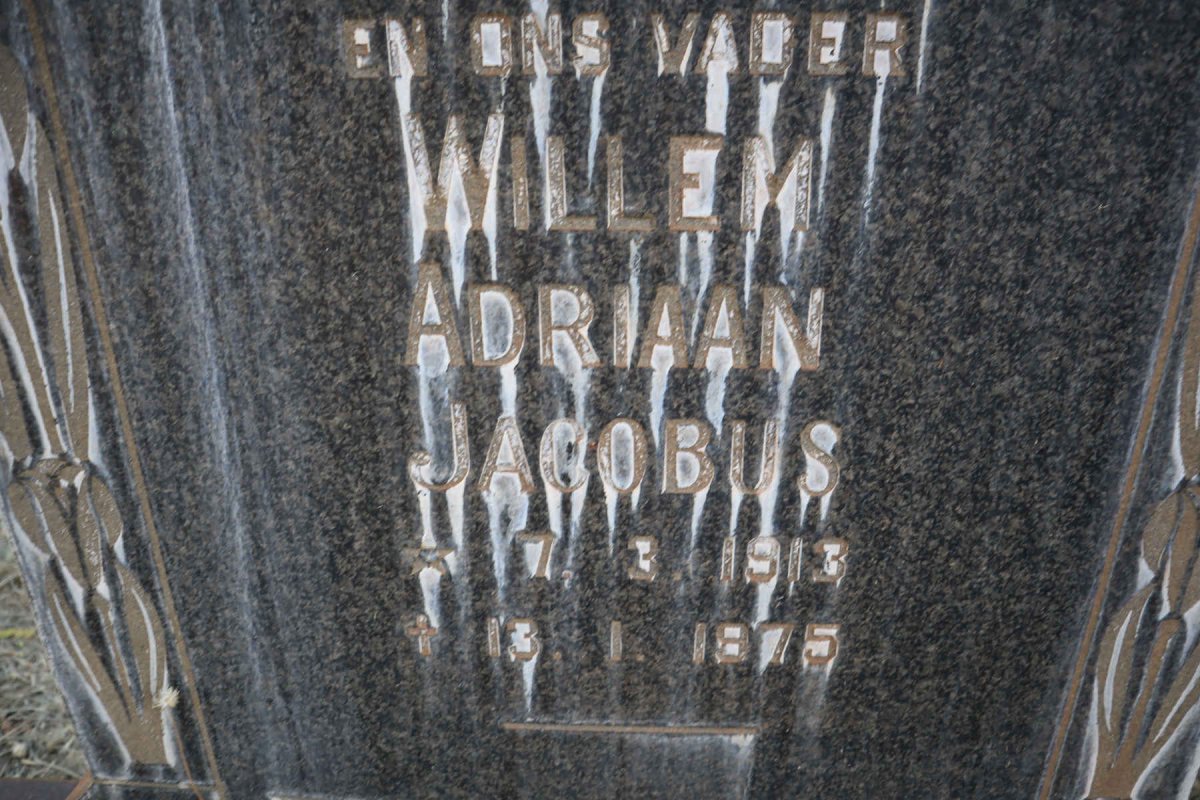SCHOEMAN Willem Adriaan Jacobus 1913-1975 &amp; Johanna Frederika Elizabeth 1913-