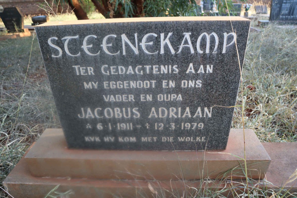 STEENEKAMP Jacobus Adriaan 1911-1979