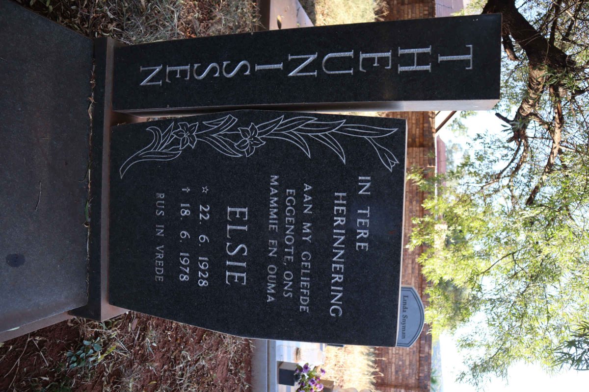 THEUNISSEN Elsie 1928-1978