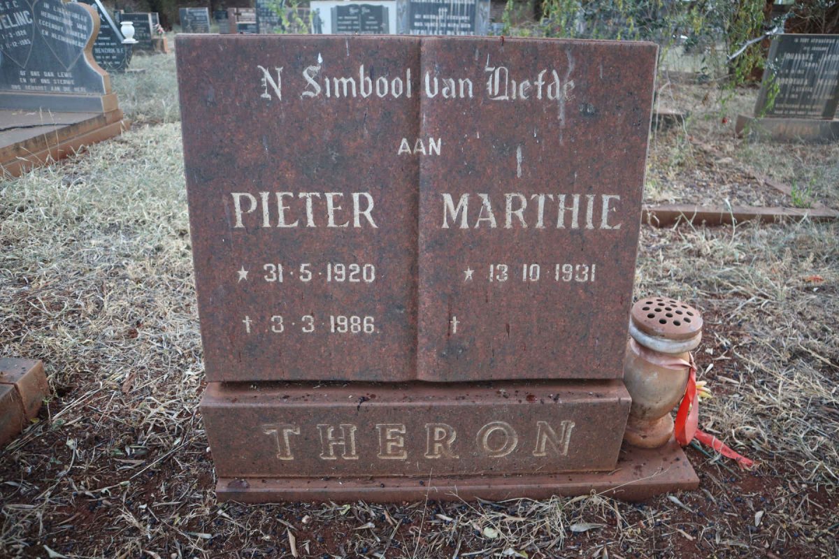 THERON Pieter 1920-1986 &amp; Marthie 1931-