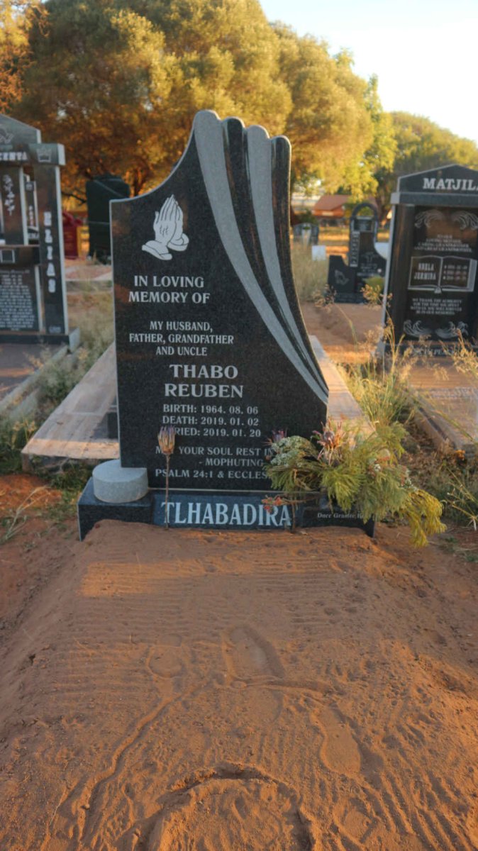 TLHABADIRA Thabo Reuben 1964-2019