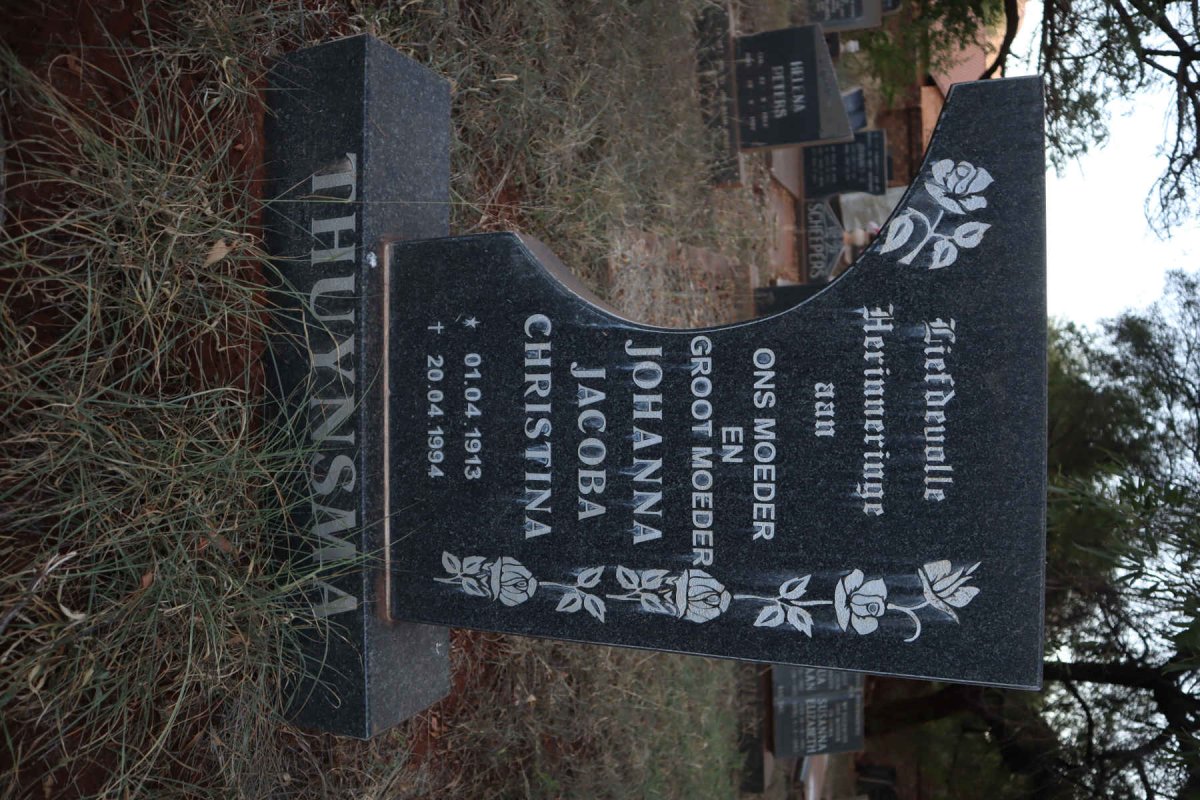 THUYNSMA Johanna Jacoba Christina 1913-1994