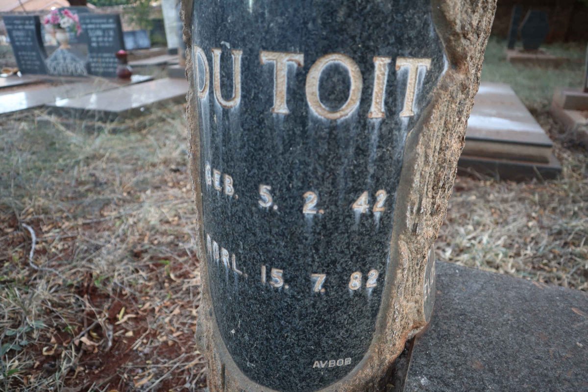 TOIT Johannes Jacobus, du 1942-1982