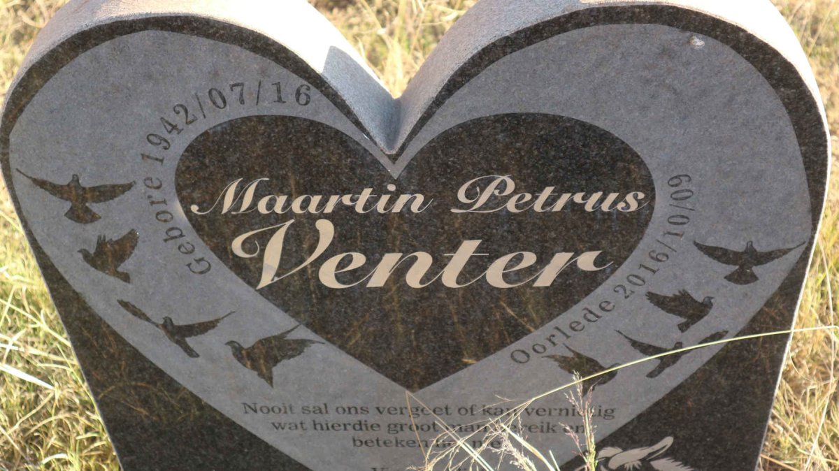 VENTER Maartin Petrus 1942-2016