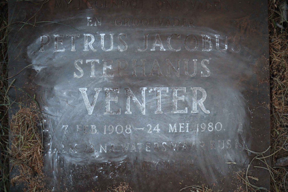 VENTER Petrus Jacobus Stephanus 1908-1980