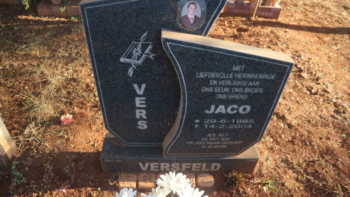 VERSVELD Jaco 1985-2004