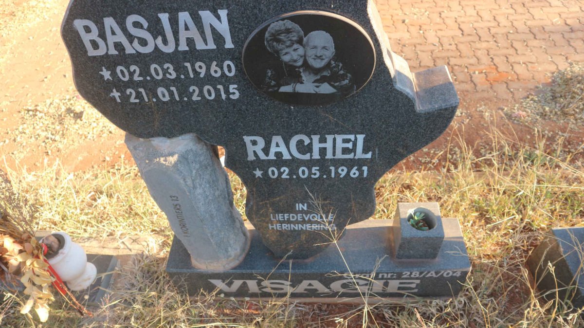 VISAGIE Basjan 1960-2015 &amp; Rachel 1961-