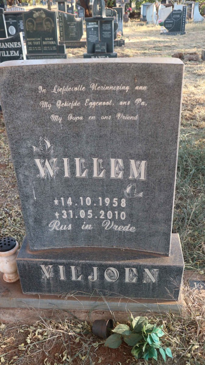 VILJOEN Willem 1958-2010