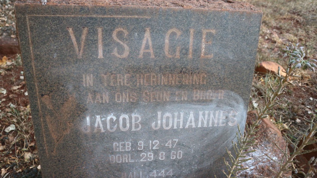 VISAGIE Jacob Johannes 1947-1960