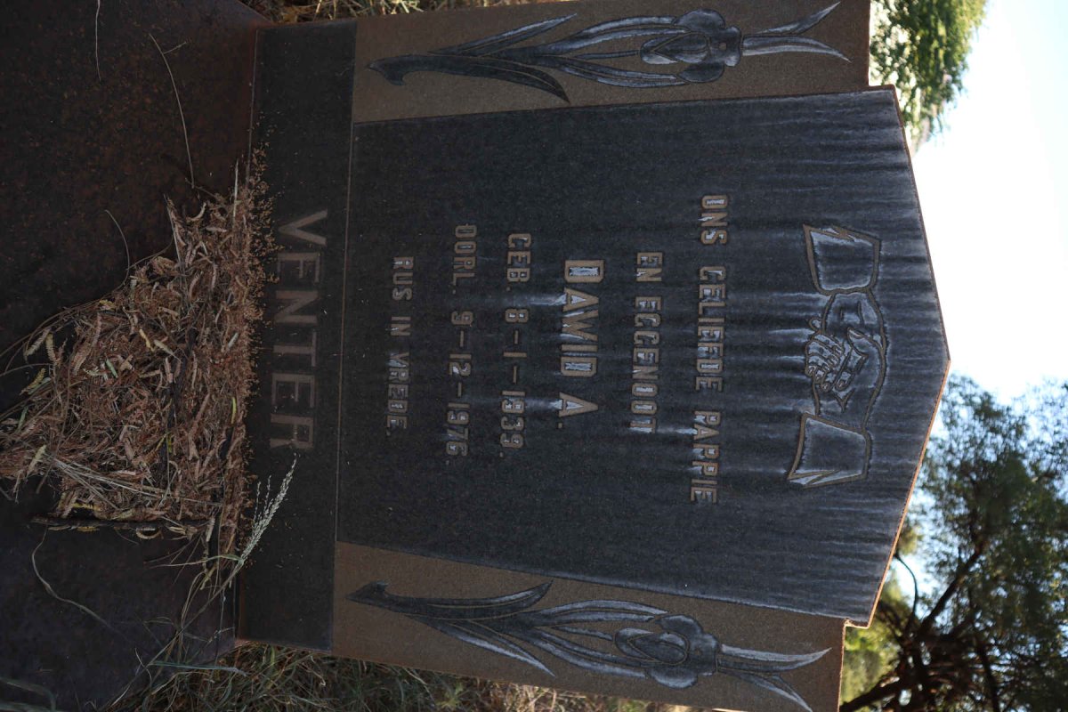 VENTER Dawid A. 1939-1976