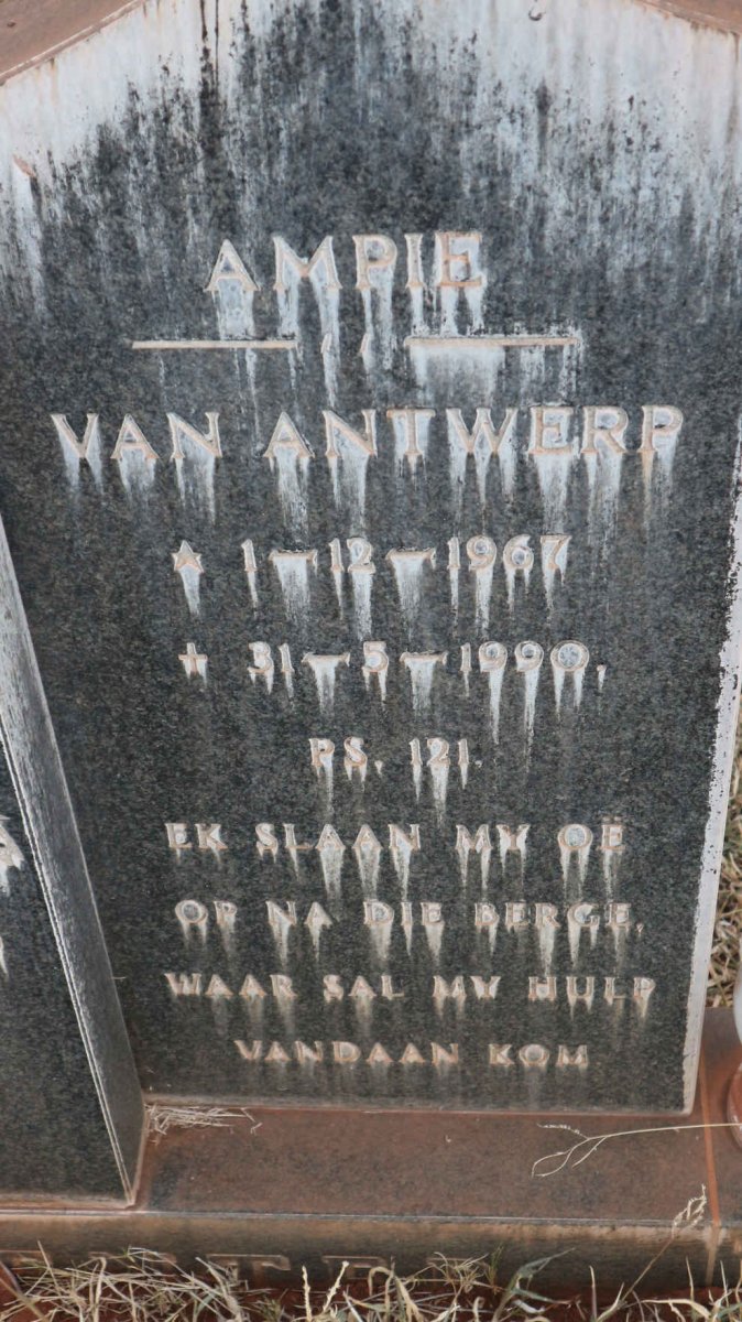 VENTER  Ampie van Antwerp 1967-1990