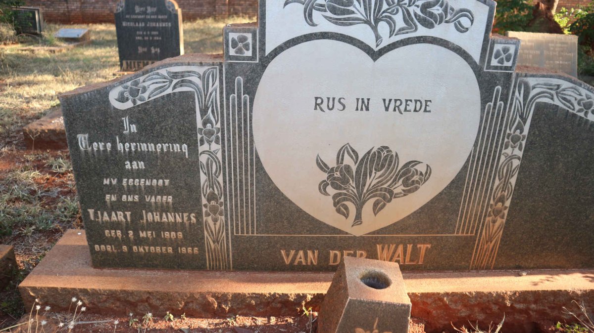 WALT Tjaart Johannes, van der 1909-1966