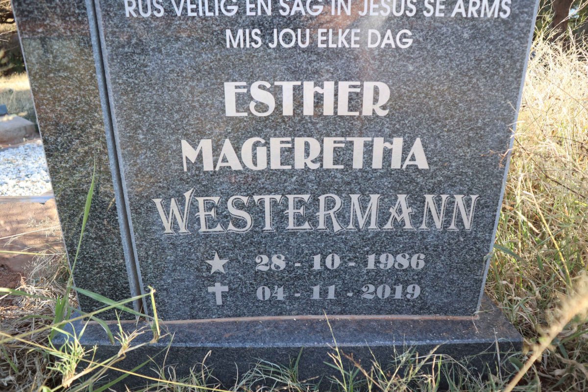 WESTERMANN Esther Mageretha 1986-2019
