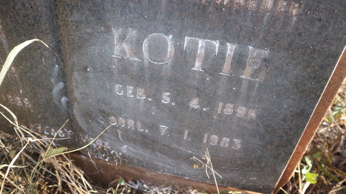 WYK Kotie, van 1896-1983