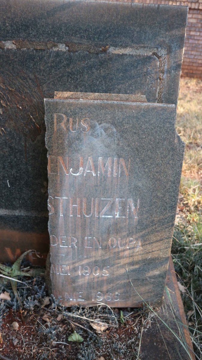 WESTHUIZEN David Benjamin, van der 1905-1966