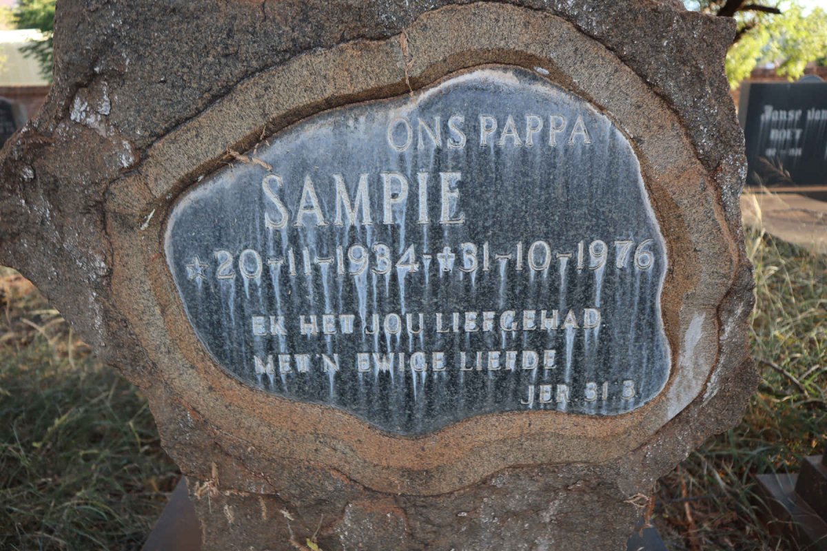 WESTHUIZEN Sampie, van der 1934-1976 :: VAN DER WESTHUIZEN Sampie 1970-1990