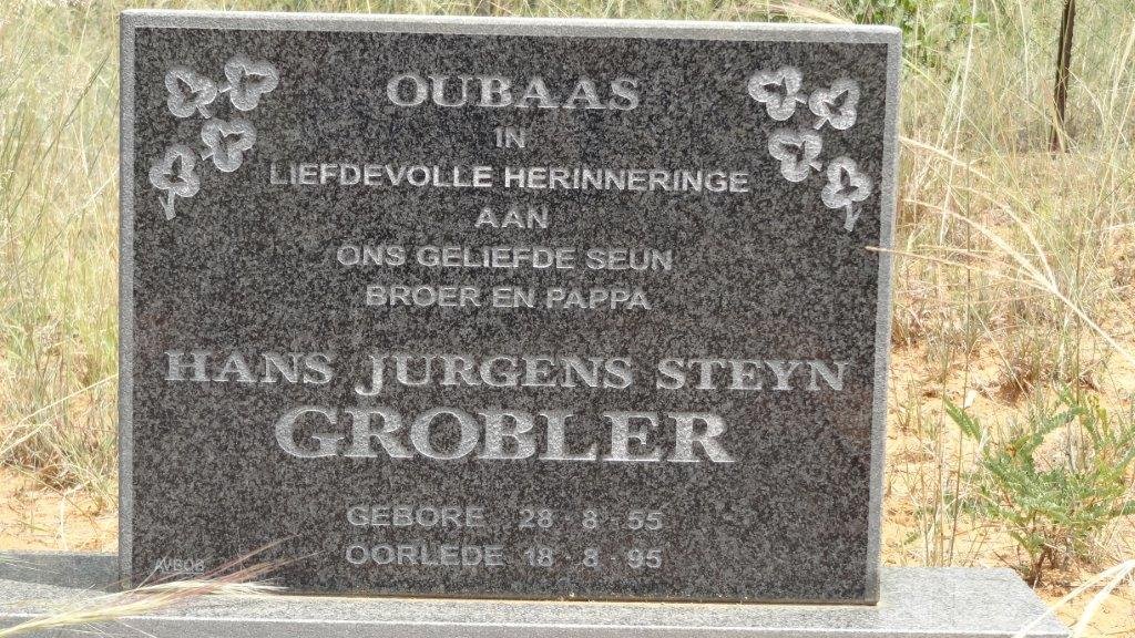 GROBLER Hans Jurgens Steyn 1955-1995