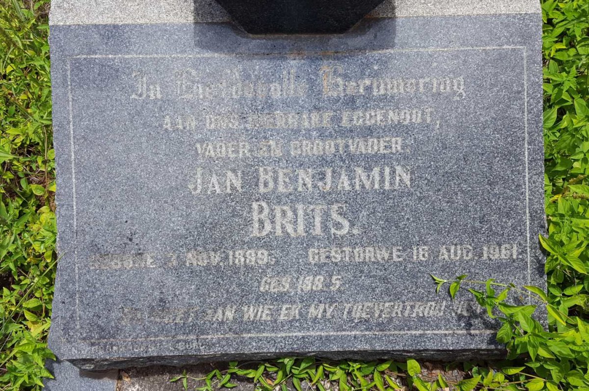 BRITS Jan Benjamin 1889-1961