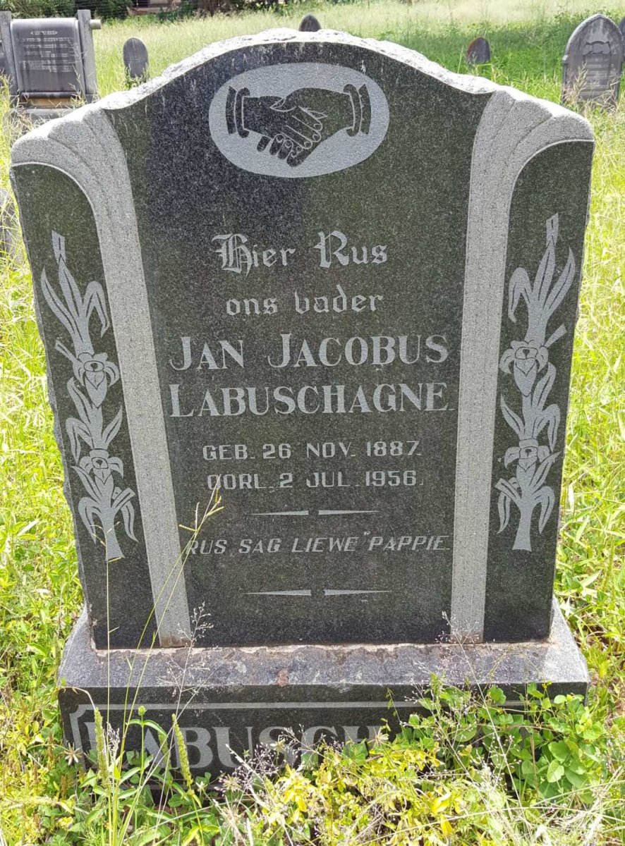 LABUSCHAGNE Jan Jacobus 1887-1956