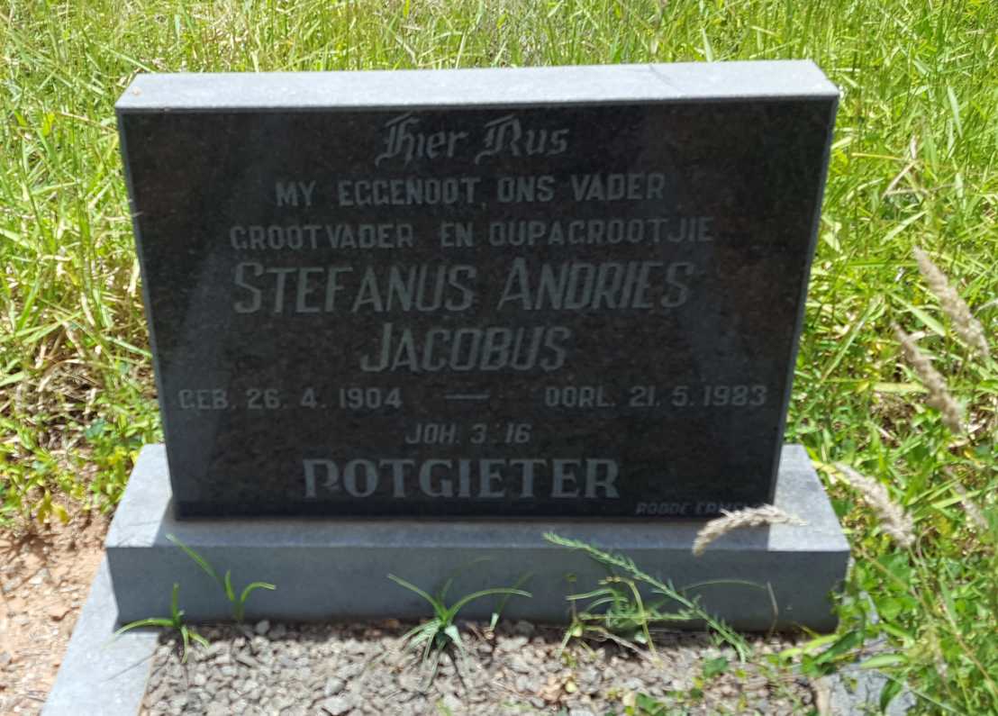 POTGIETER Stefanus Andries Jacobus 1904-1983