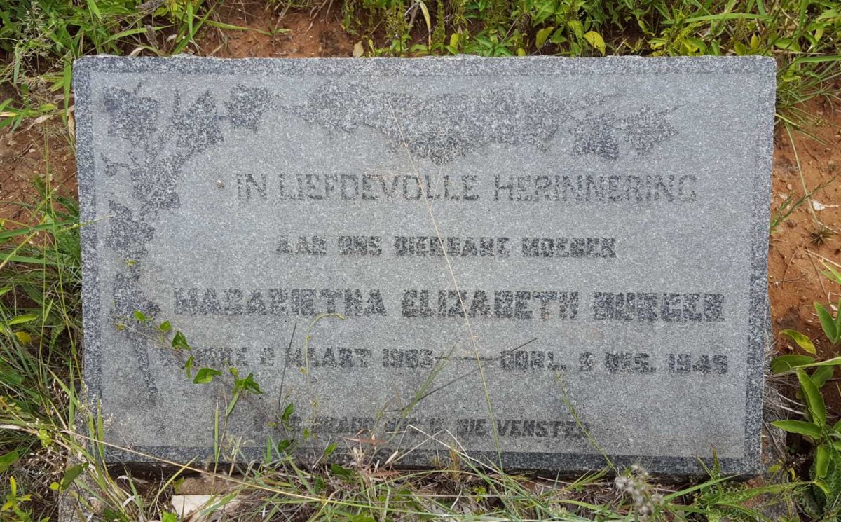 BURGER Magarietha Elizabeth 1889-1949