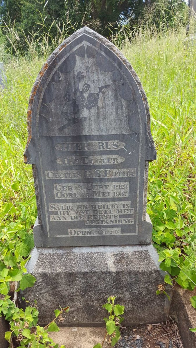BOTHA Cecilia G.B. 1924-1937