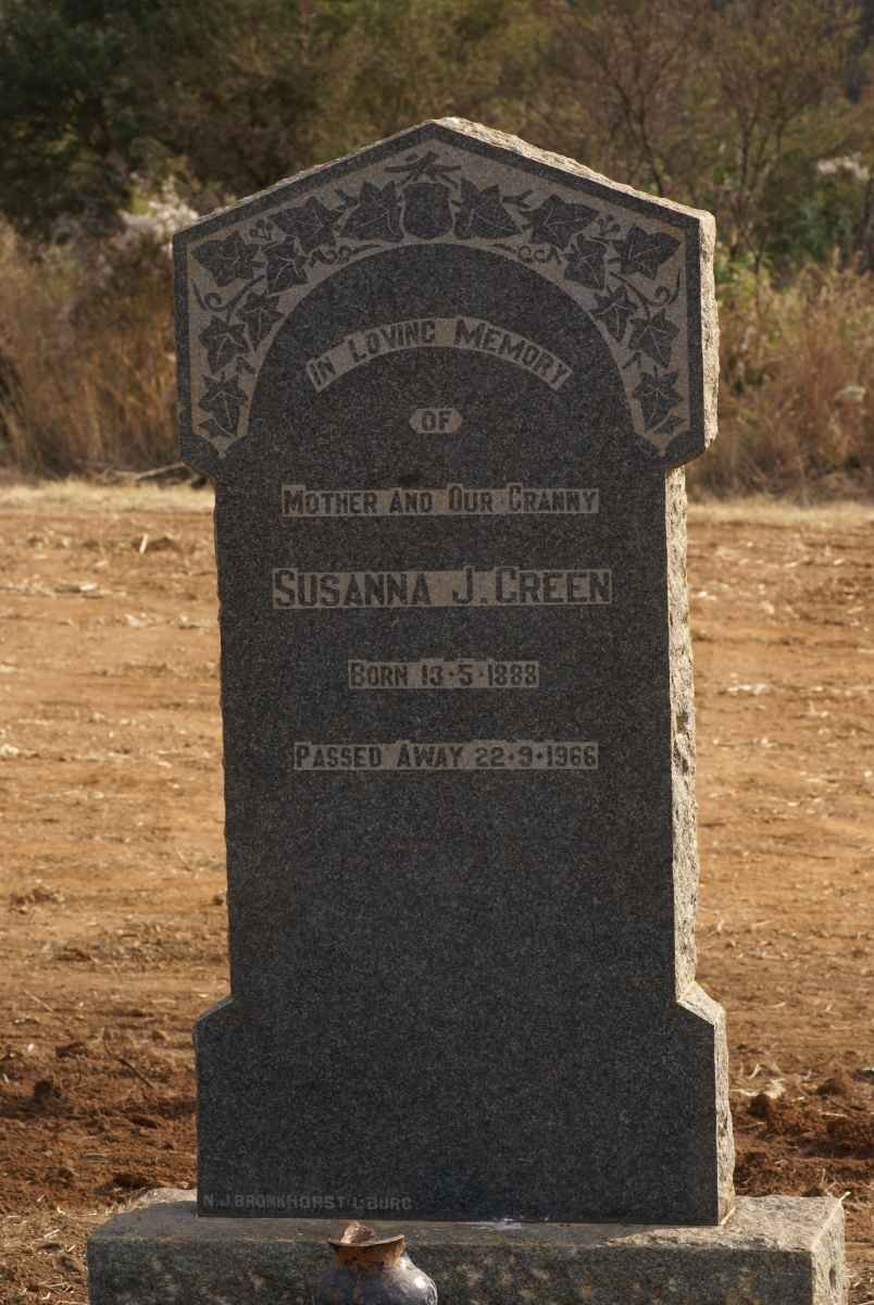 GREEN Susanna J. 1888-1966