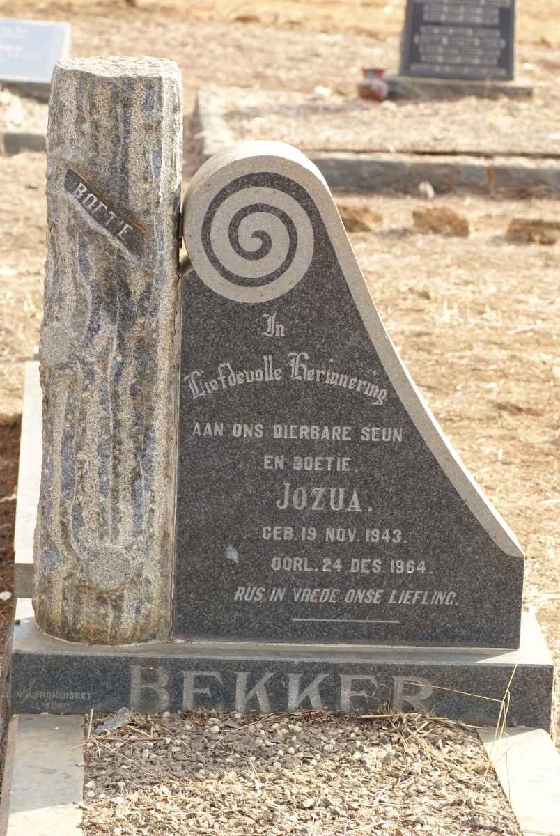 BEKKER Jozua 1943-1964