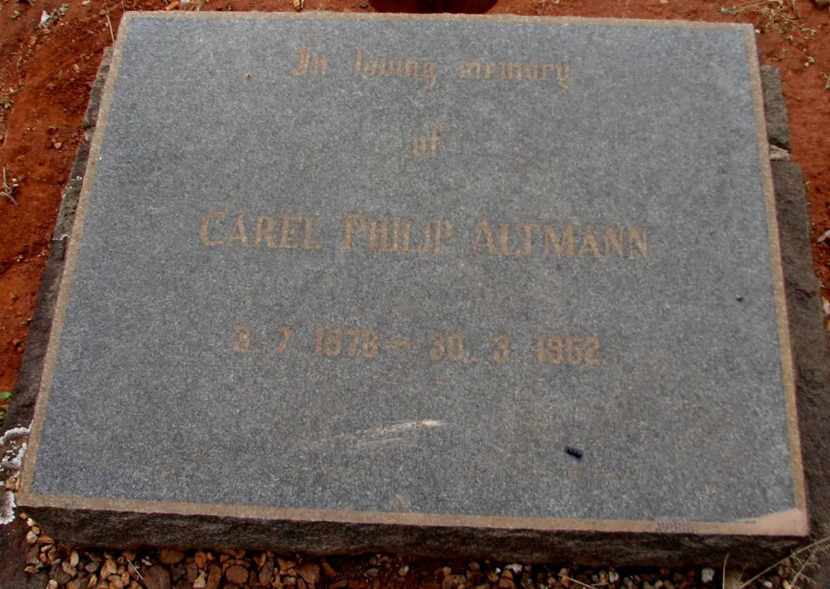 ALTMANN Carel Philip 1878-1952