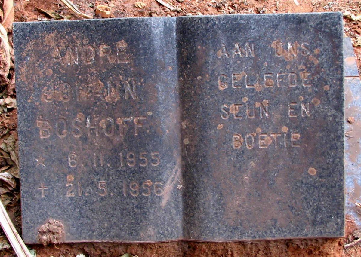BOSHOFF Andre Johann 1955-1956