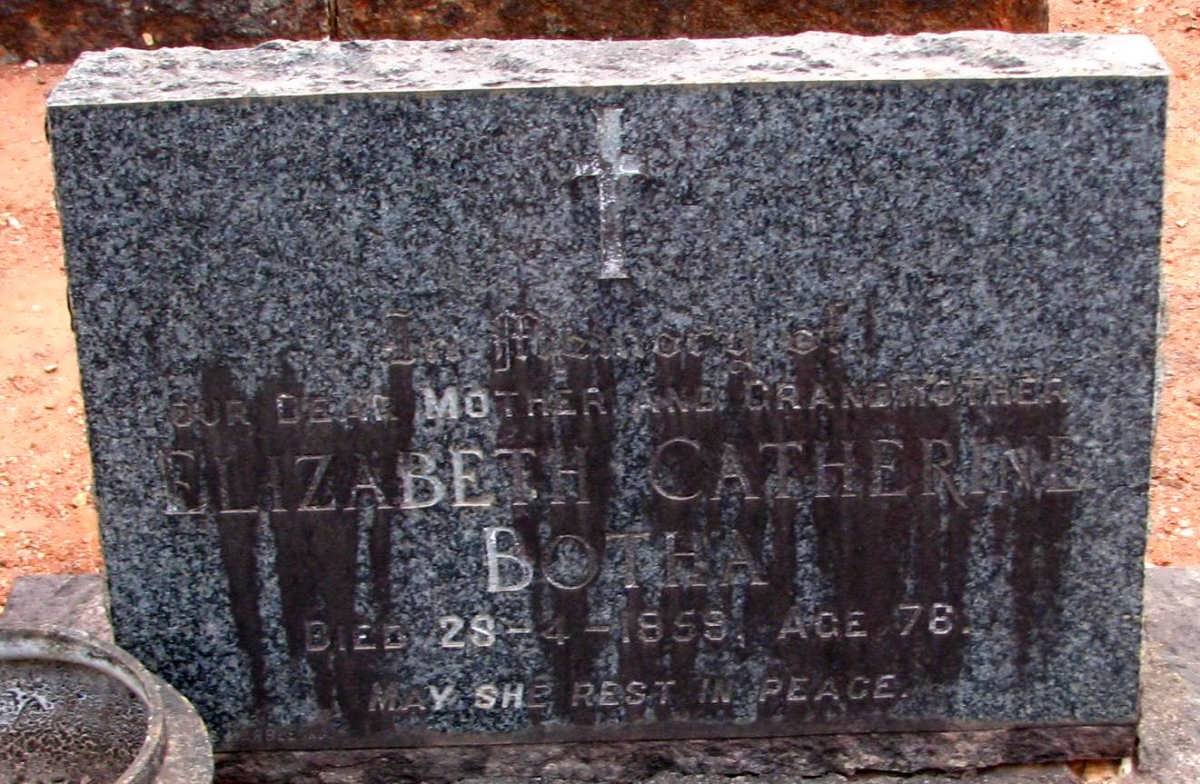 BOTHA Elizabeth Catherine -1959