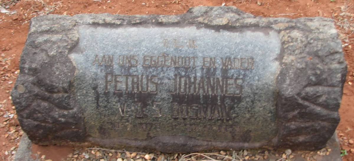 BOSMAN Petrus Johannes v.d. S.