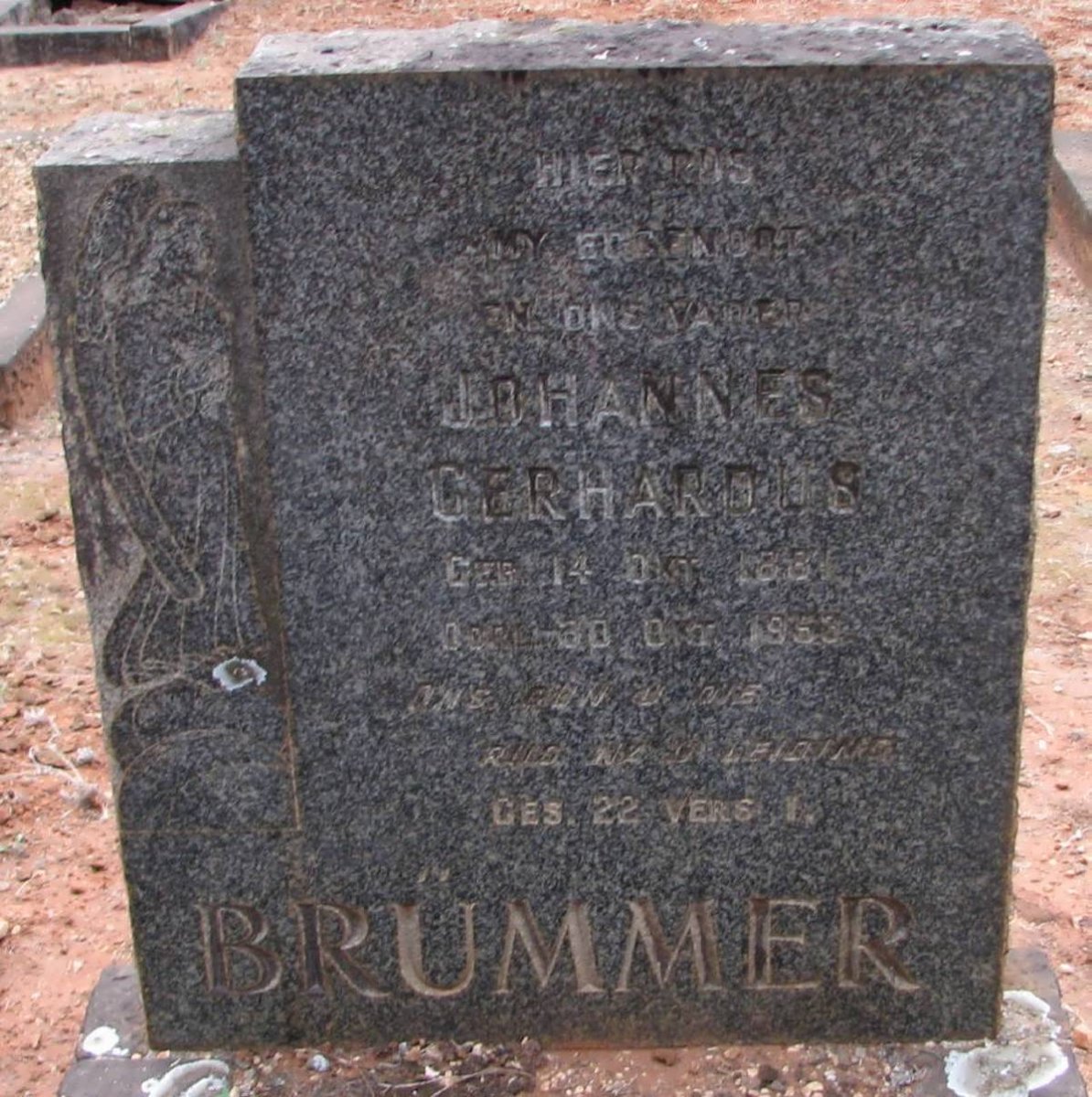 BRUMMER Johannes Gerhardus 188?-1953