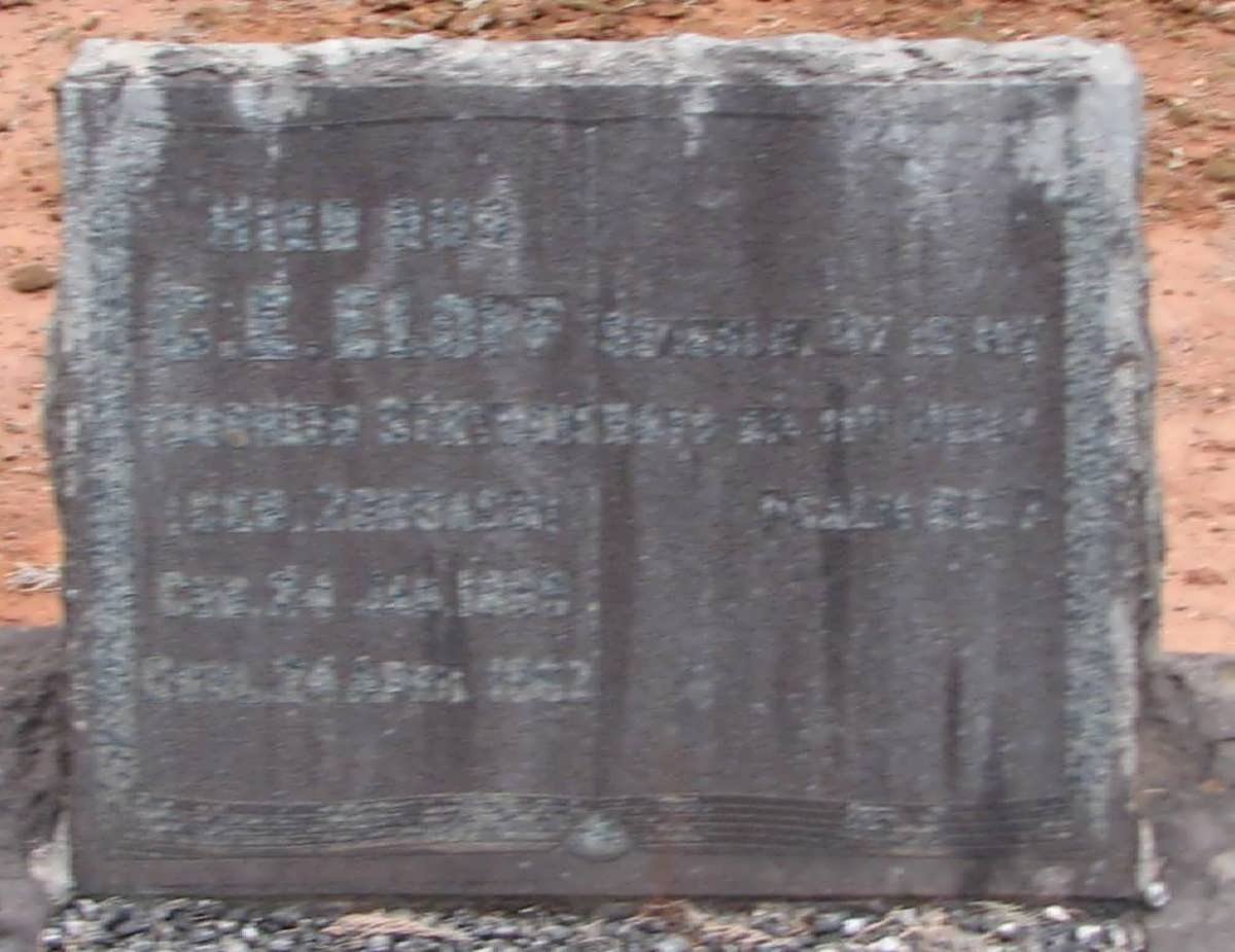 ELOFF C.E. formerly STRYDOM nee ZONDAGH 18??-1962