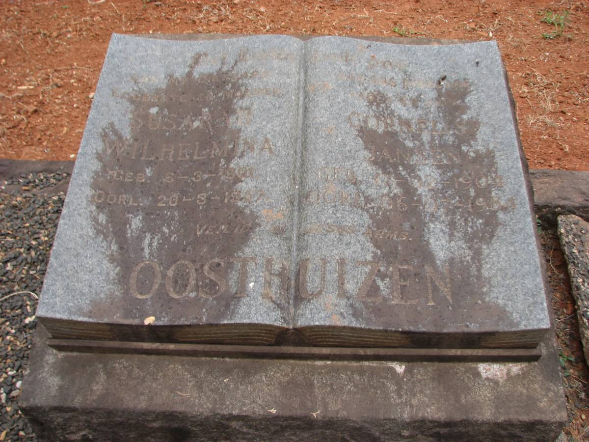 OOSTHUIZEN Cornelis Jansen 1904-19?? &amp; Susara Wilhelmina 1904-1957