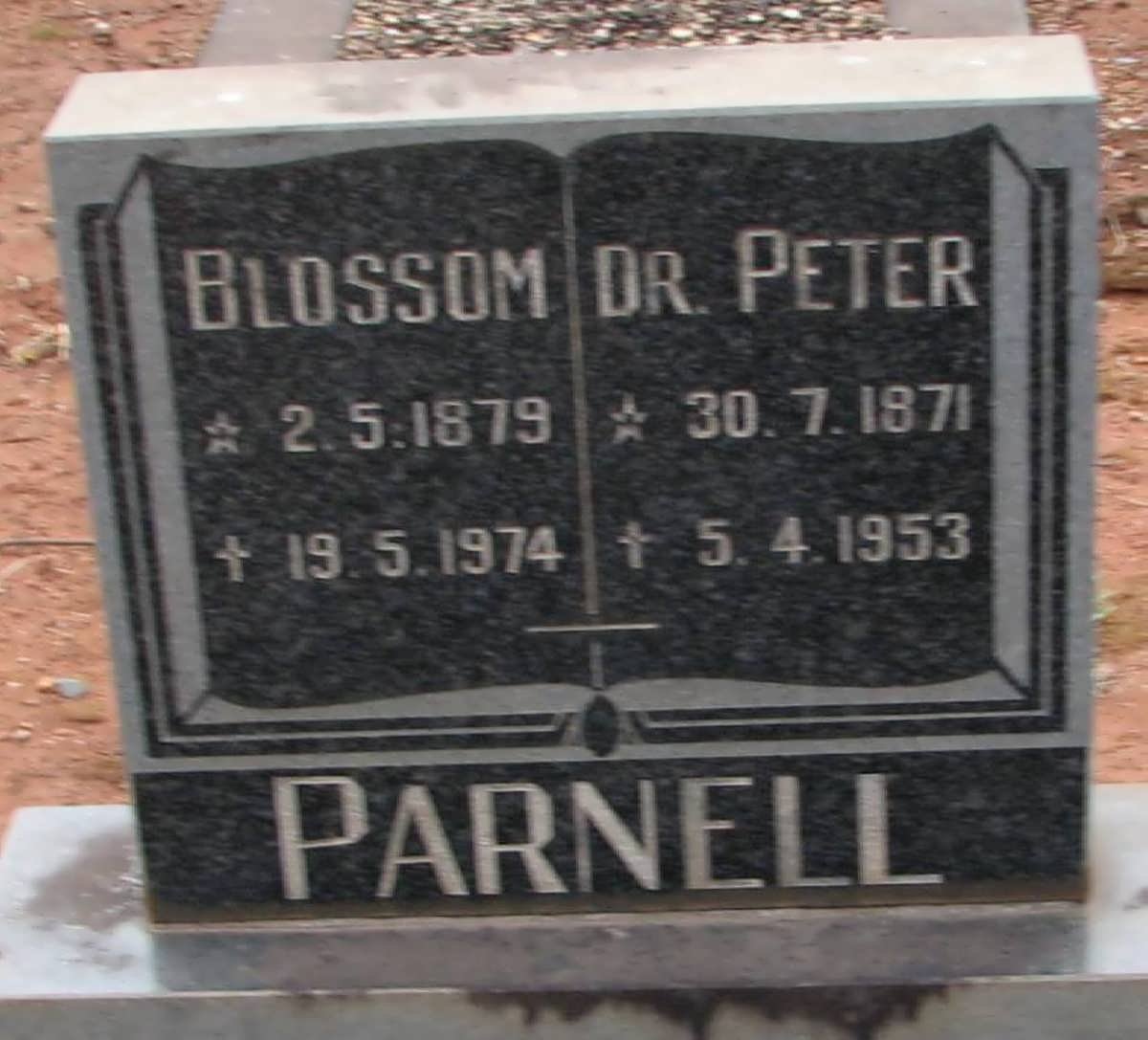 PARNELL Peter 1871-1953 &amp; Blossom 1879-1974