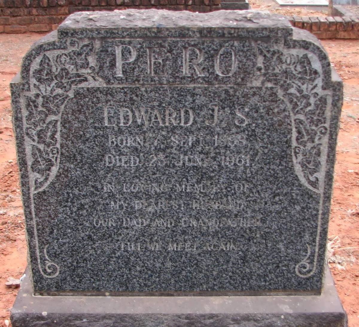 PERO Edward J.S. 1898-1961