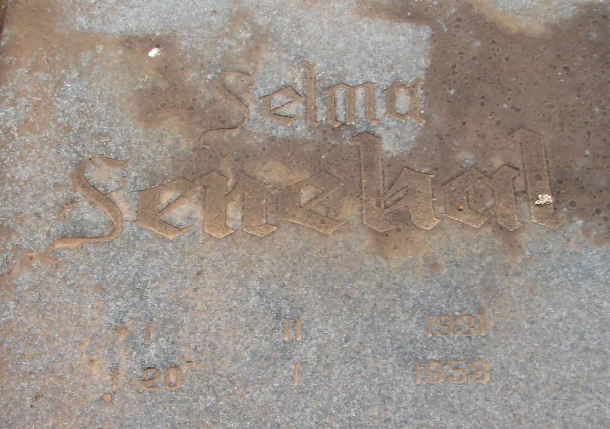 SENEKAL Selma 1931-1958