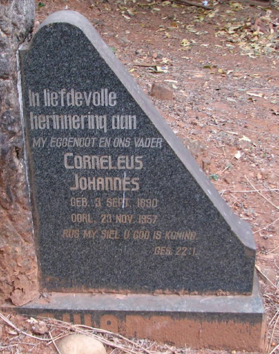 SWART Corneleus Johannes 1890-1957