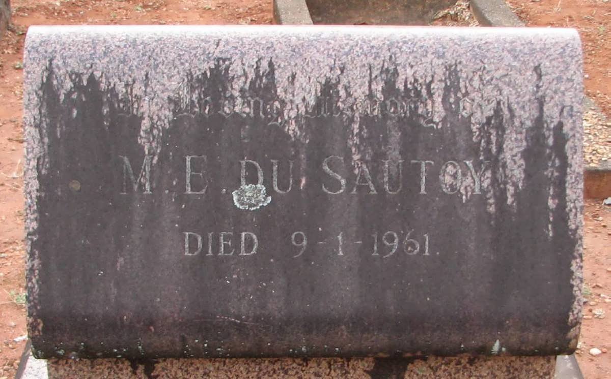 SAUTOY M.E., du -1961