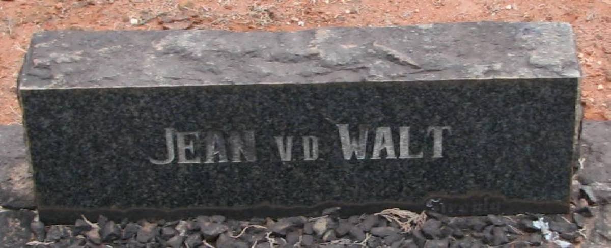 WALT Jean, v.d.