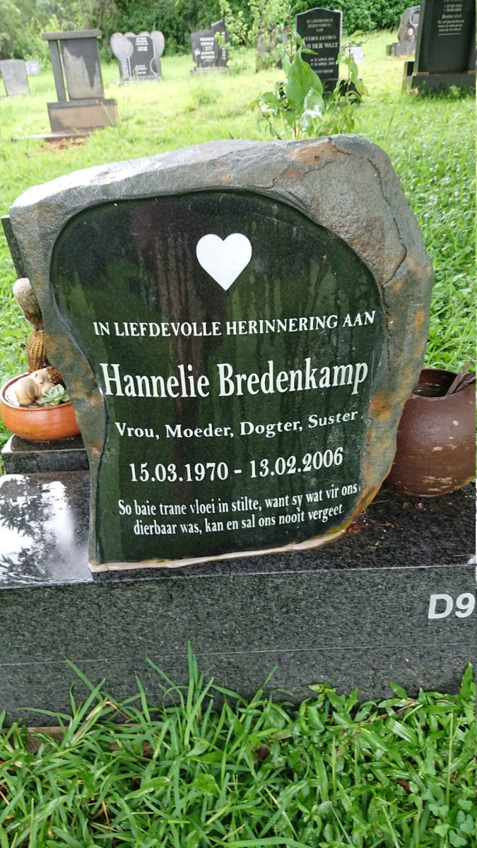 BREDENKAMP Hannelie 1970-2006