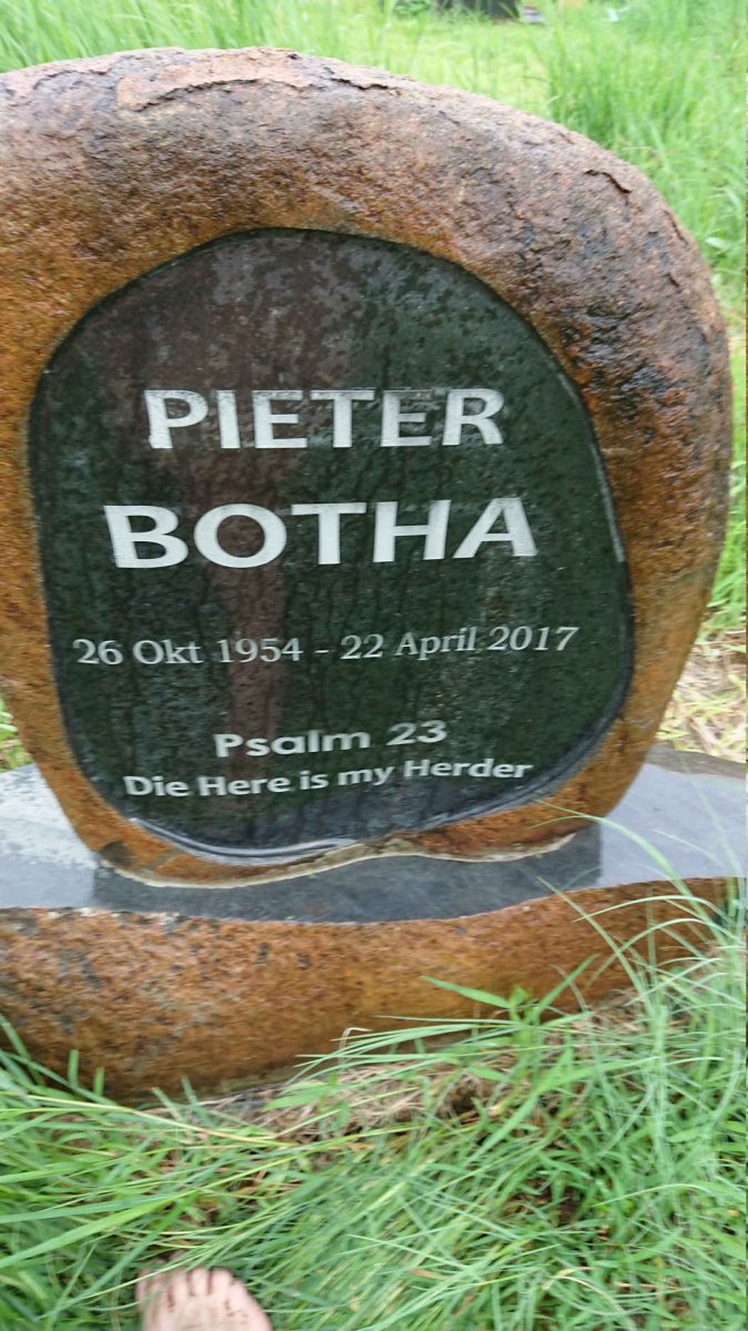 BOTHA Pieter 1954-2017