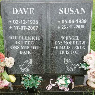 BARNES Dave 1938-2007 &amp; Susan 1939-2019