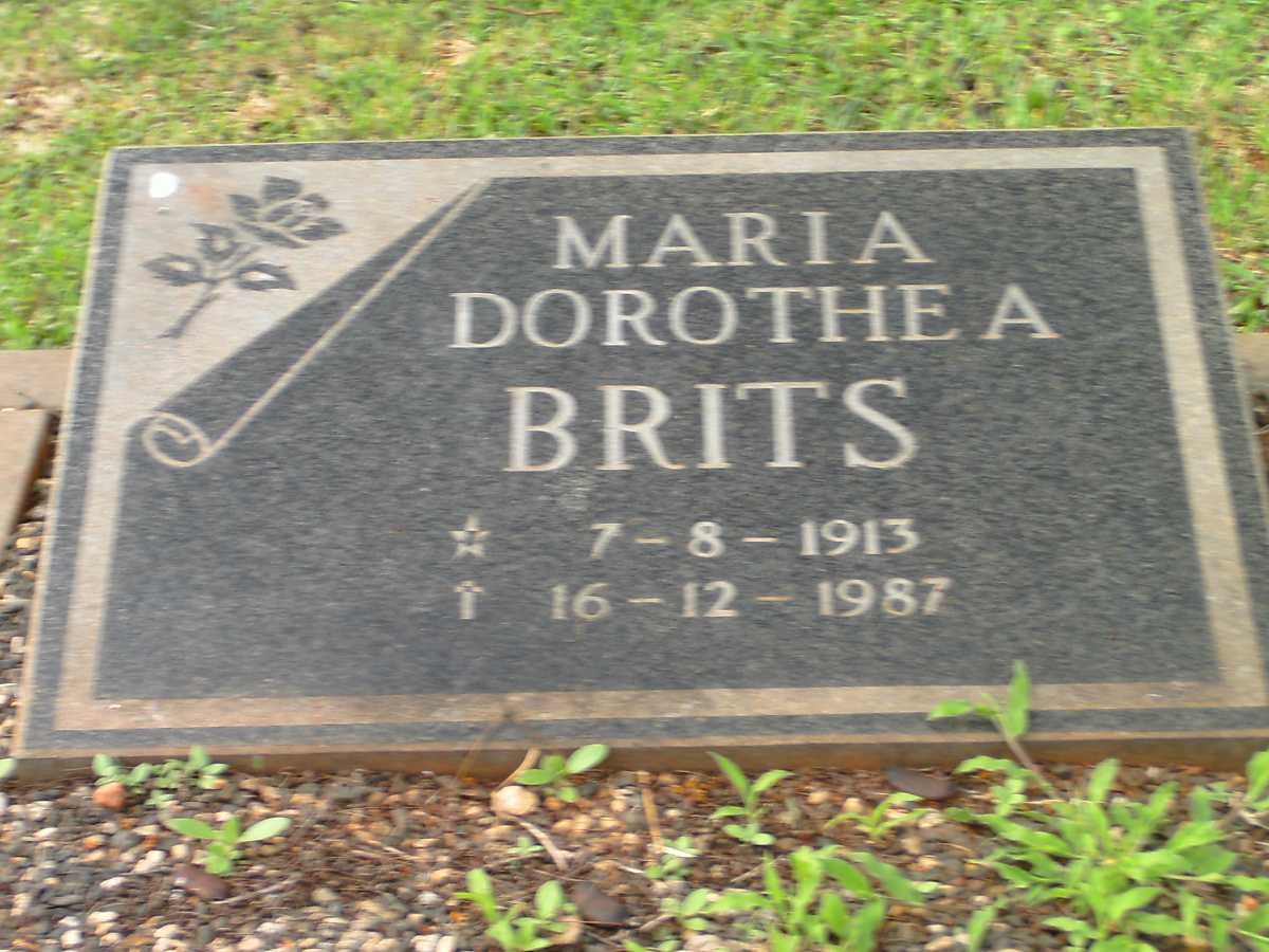 BRITS Maria Dorothea 1913-1987